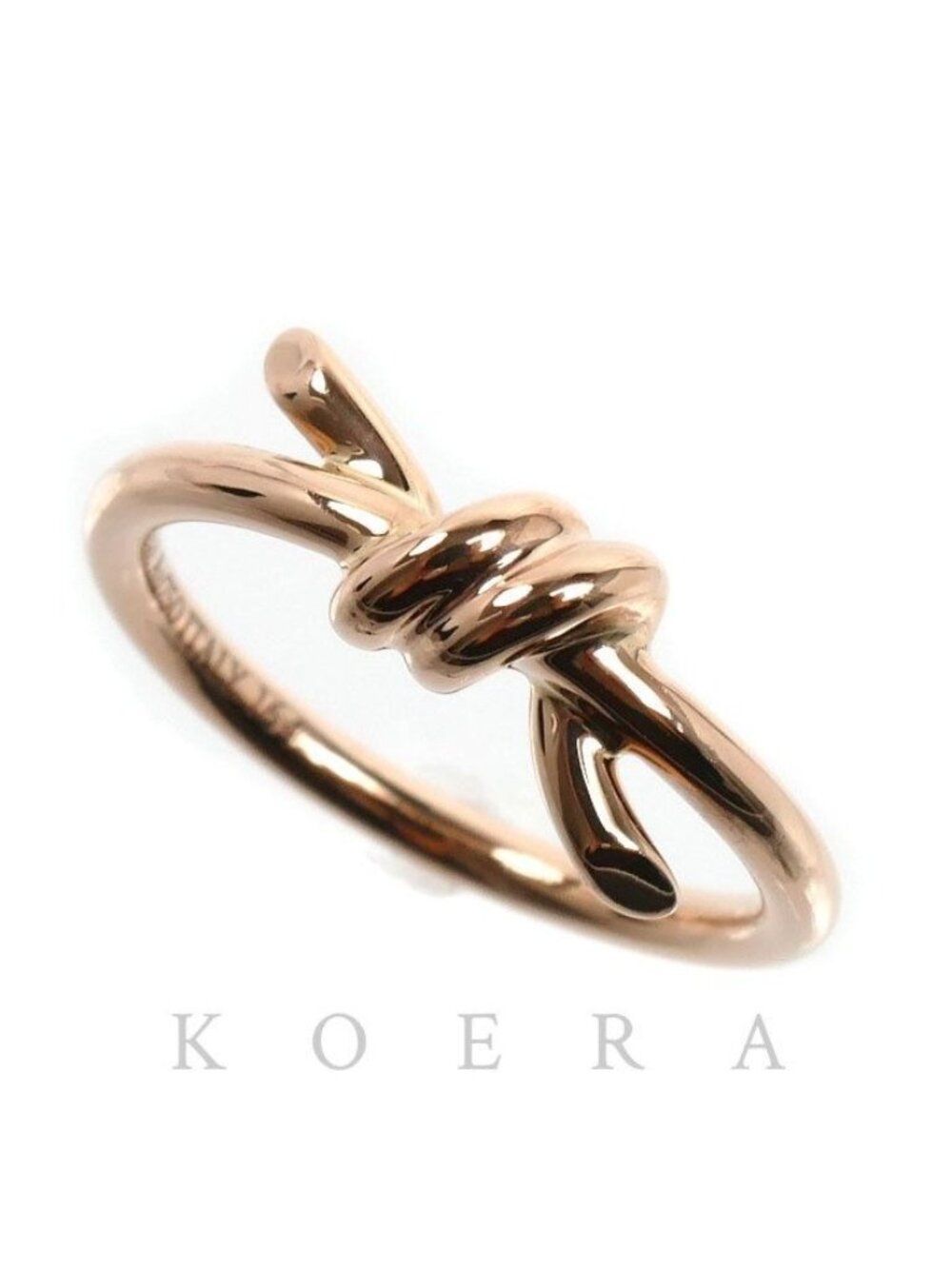 Tiffany & Co 18k Pink Gold Knot Ring